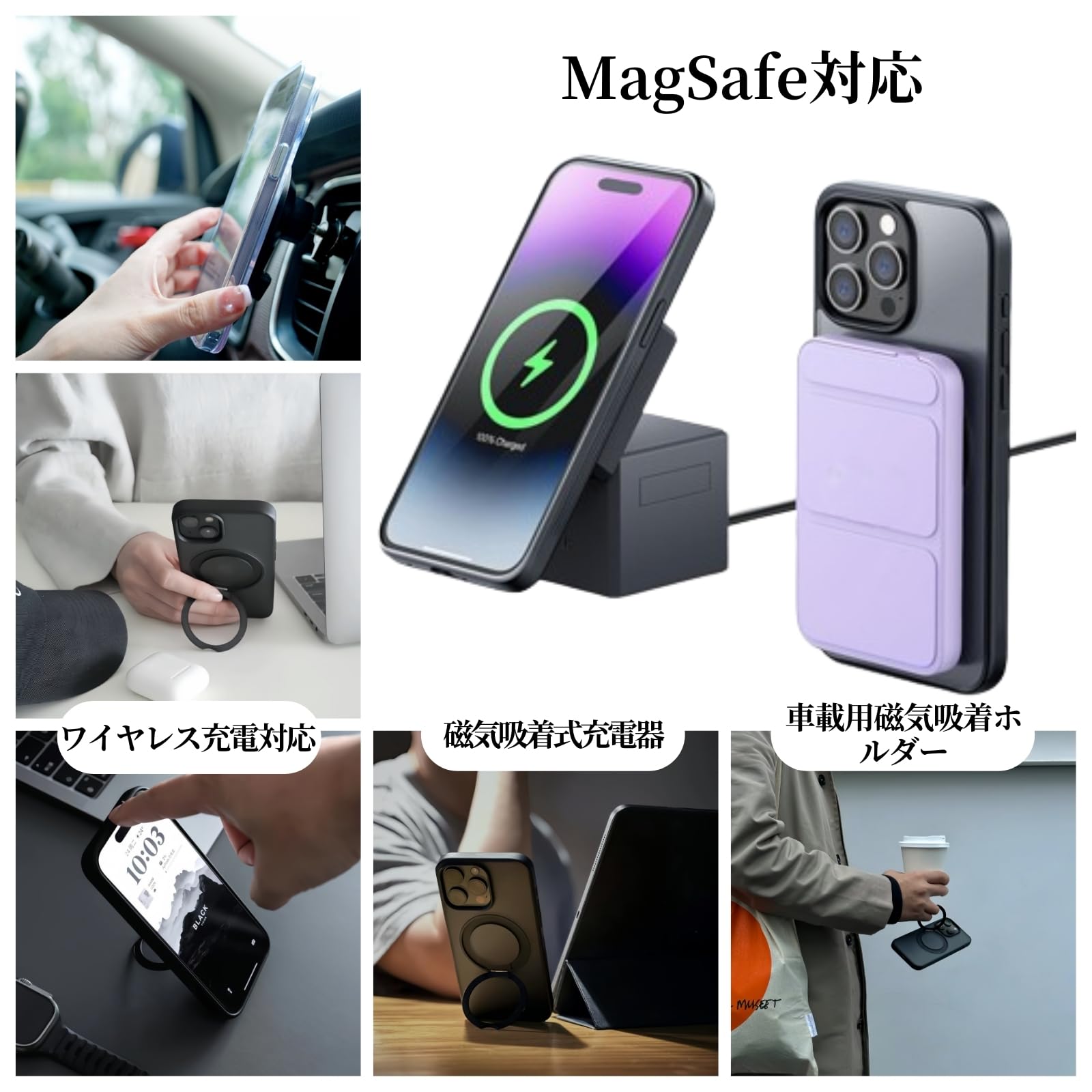 Amazon.co.jp: ZENCASE 互換品 ケース iPhone 15 Pro, 多機能360度回転